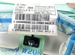 MERCEDES-BENZ A2058600402 A2058600502 Set of head/curtain airbags MERCEDES-BENZ C-CLASS (W205) (2013-2021) — thumbnail 3