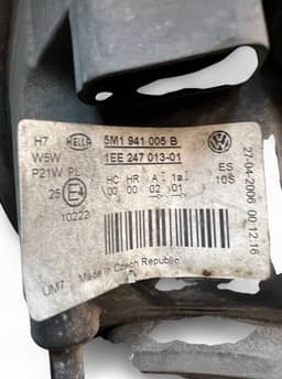 VW 5M1941005B Headlight left VW GOLF PLUS (5M1, 521) (2005-2013) — thumbnail 7
