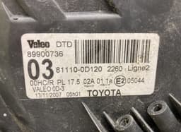 TOYOTA 811100D120 Headlight left TOYOTA YARIS II (XP90) (2005-2013) — thumbnail 8