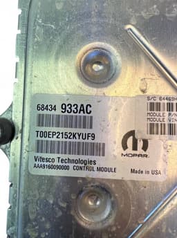DODGE 68434933AC 68434933AA 68434933AB Engine Control Unit / module (ECU) RAM RAM Pickup (DT) (2018-) — thumbnail 6