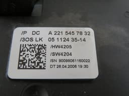 MERCEDES-BENZ A2215457832 A1714649518 A2215403845 Indicator/wiper/slip ring switch (stalk) MERCEDES-BENZ S-CLASS (W221) (2005-2013) — thumbnail 7