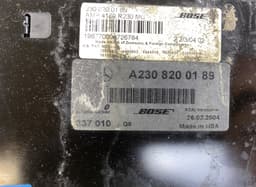 MERCEDES-BENZ A2308200189 Audio amplifier MERCEDES-BENZ SL-CLASS (R230) (2001-2012) — thumbnail 4