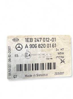 MERCEDES-BENZ A9068200161 9068200161 Headlight left MERCEDES-BENZ SPRINTER (906) (2006-2018) — thumbnail 9