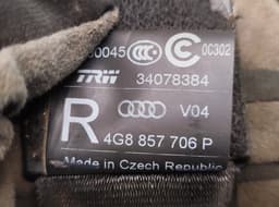 AUDI 4G8857706P Seat Belt Front Right AUDI A6 / A6 ALLROAD (C7, 4G) (2010-2018) — thumbnail 4