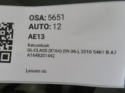 MERCEDES-BENZ A1648201442 A1647800829 A1647800100 A2517800021 Sunroof MERCEDES-BENZ GL-CLASS (X164) (2006-2012) — thumbnail 6