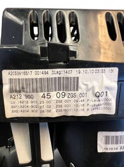 MERCEDES-BENZ A2129004509 A2129012300 A2049022702 A22049022802 Instrument Cluster MERCEDES-BENZ E-CLASS (W212) (2009-2016) — thumbnail 9