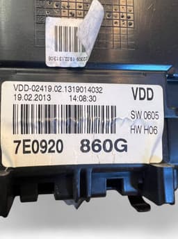 VW 7E0920860G Instrument Cluster VW TRANSPORTER T5 / MULTIVAN (7H, 7E, 7J) (2003-2015) — thumbnail 7