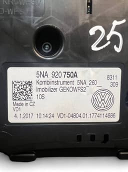 VW 5NA920750A 5NA920750 5N0920750 5N0920750A Instrument Cluster VW TIGUAN II (AD, BW) (2016-2024) — thumbnail 9