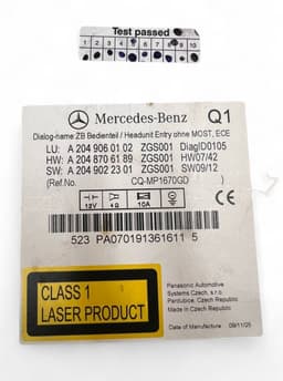 MERCEDES-BENZ A2049060102 A2049060402 A2049061202 2049060102 2049060402 2049061202 Radio MERCEDES-BENZ GLK-CLASS (X204) (2008-2015) — thumbnail 7