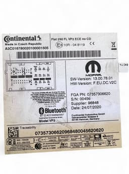 FIAT 07357306620 735730662 735758866 Radio FIAT DUCATO Box (250_, 290_) (07.06-) — thumbnail 8