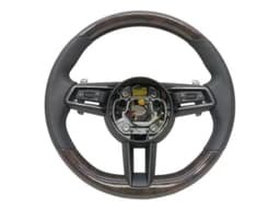 PORSCHE PORSCHE Steering Wheel 992 GTS WOOD VENEER HEATED PDK TURBO — thumbnail 6