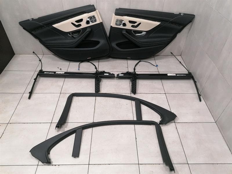 MERCEDES-BENZ MERCEDES W222 Doorcard Rear Set A2227301902 Türverkleidung Hinten ROLLO SATZ LWB