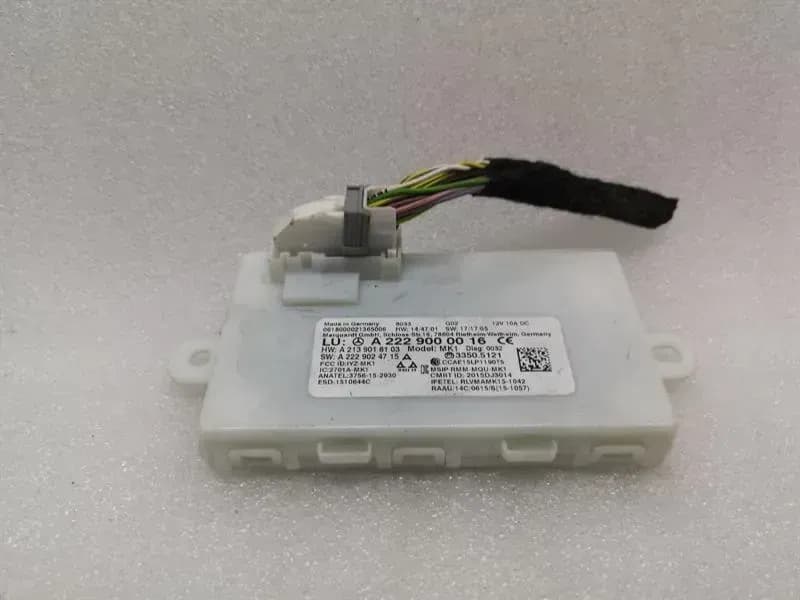 MERCEDES-BENZ Mercedes S-Class W222 Electronic Module KEYLESS-GO A2229000016 CONTROL UNIT