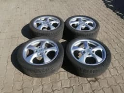PORSCHE Porsche Boxster 986 Wheel Set 98636212401 Alloy Rim Set 8.5JX17 ET48 7JX17 ET55 — thumbnail 1