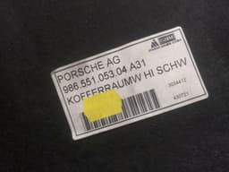 PORSCHE Porsche Boxster 986 Luggage Compartment Cover 98655105304 Trunk Trunk Trim — thumbnail 6