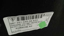 PORSCHE Porsche Boxster 987 Luggage Compartment 99755105128 Boot Liner Set — thumbnail 6