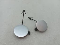 PORSCHE Porsche Boxster 718 Towing Hook Cover Set 982807442 Towing Eye Bumper Set — thumbnail 1
