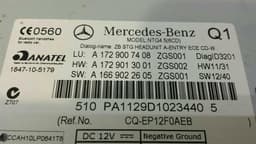 MERCEDES-BENZ Mercedes SLK R172 CD player A1729007408 audio system controller navigation — thumbnail 4