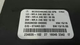 MERCEDES-BENZ Mercedes A Class W176 Park Brake Module A2469006816 Parking Brake Control Unit — thumbnail 2