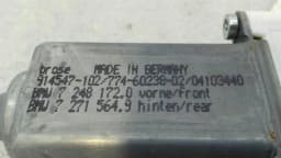 BMW BMW 5 Series F10 FLH Door Window Motor 7271563 Window Regulator Motor Rear Left — thumbnail 2