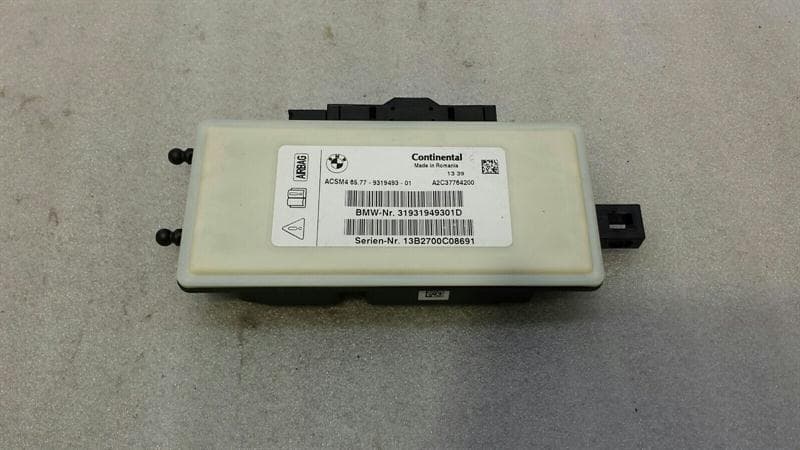 BMW BMW 5 Series F10 528i Safety Module ECU 9319493 Air Control Unit SRS