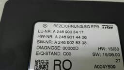 MERCEDES-BENZ Mercedes GLA X156 W176 Park Brake Module A2469003417 ECU Parking Brake — thumbnail 8