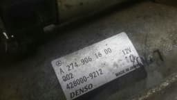 MERCEDES-BENZ Mercedes C Class W205 Starter Engine A2749062100 Starter M274 — thumbnail 3