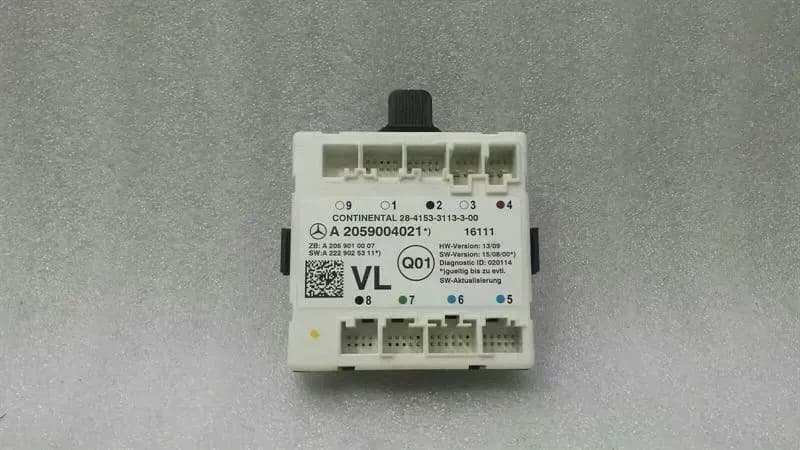 MERCEDES-BENZ Mercedes C Class W205 FLH Door Module A2059004021 Door Control Unit Front Left
