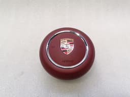 PORSCHE Porsche Boxster 718 Module 982880201K Steering Wheel Module BORDEAUX RED — thumbnail 3