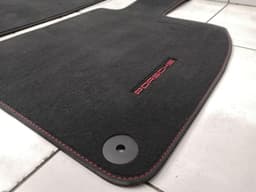 PORSCHE Porsche Boxster 718 floor mats 98155161309 floor mats RHD RIGHT HAND DRIVE RED RED — thumbnail 5