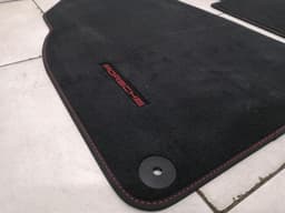 PORSCHE Porsche Boxster 718 floor mats 98155161309 floor mats RHD RIGHT HAND DRIVE RED RED — thumbnail 4