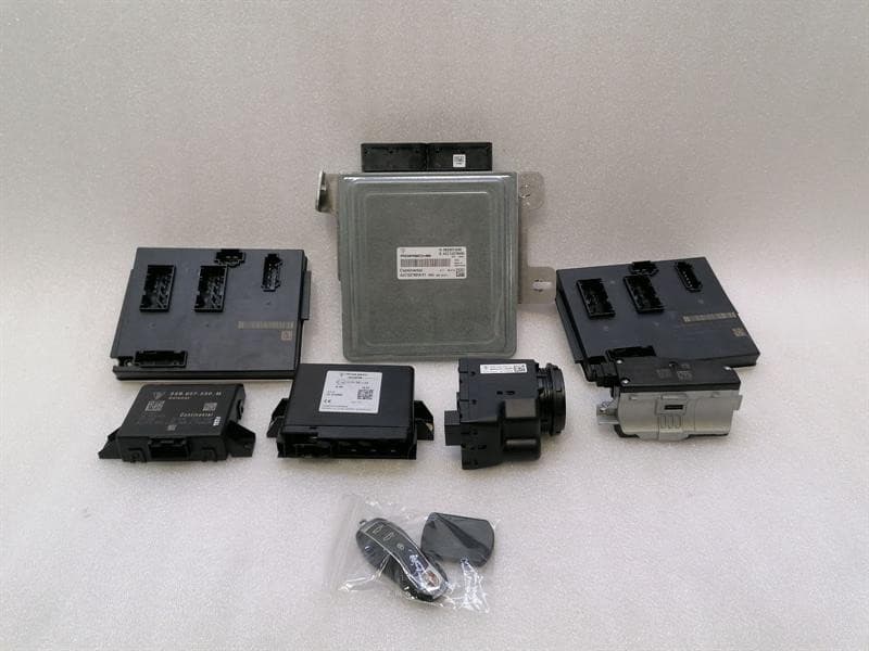 Porsche Boxster 718 engine ECU SET 982907309E engine control unit DNY 2.0 turbo VTS
