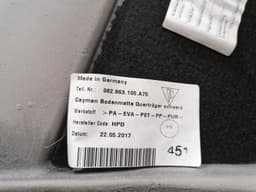 PORSCHE Porsche Cayman 718 Luggage Compartment Cover 982863105 Trunk Trunk Trim — thumbnail 7