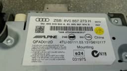 AUDI Audi A3 8V Navigation Monitor 8V0857273H Sat Nav Display NAvi MMI — thumbnail 8