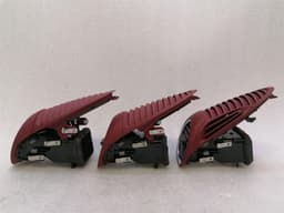 PORSCHE Porsche Boxster 718 air vent set 982819702D ventilation nozzle set Bordeaux Red — thumbnail 3