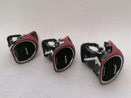 PORSCHE Porsche Boxster 718 air vent set 982819702D ventilation nozzle set Bordeaux Red — thumbnail 6