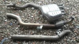 MERCEDES-BENZ Mercedes E W213 exhaust silencer A2134905801 exhaust silencer CDI OM654 — thumbnail 1