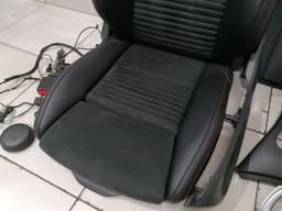MERCEDES-BENZ MERCEDES CLA W117 C117 SEAT PAD SET SPORT ALCANTARA W176 AMG BLACK RED LINK LEFT — thumbnail 4