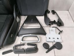 MERCEDES-BENZ MERCEDES CLA W117 C117 SEAT PAD SET SPORT ALCANTARA W176 AMG BLACK RED LINK LEFT — thumbnail 2