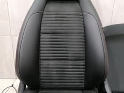 MERCEDES-BENZ MERCEDES CLA W117 C117 SEAT PAD SET SPORT ALCANTARA W176 AMG BLACK RED LINK LEFT — thumbnail 5