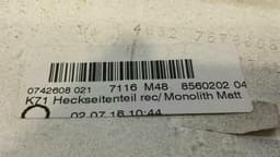 BMW BMW F800GT rear cover set 8536106 monolith matte — thumbnail 5