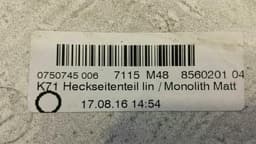 BMW BMW F800GT rear cover set 8536106 monolith matte — thumbnail 6