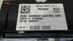 TESLA Tesla Model S 75 Sunroof Module 1007512-00-C Control Unit Sunroof — thumbnail 2