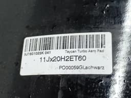 PORSCHE Porsche Taycan 9J Alloy Wheel 9J1601025K Alloy Wheel 11jx20 et60 Turbo Aero — thumbnail 4