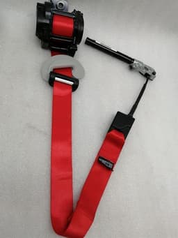 TESLA Tesla Model 3 Front Seatbelt Set Red 1105821-C1-H Seat Belt Strap Front — thumbnail 3