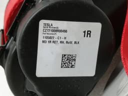TESLA Tesla Model 3 Front Seatbelt Set Red 1105821-C1-H Seat Belt Strap Front — thumbnail 9