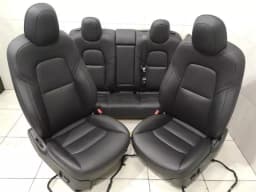 TESLA TESLA MODEL 3 COMPLETE SEATS INCL SRS seats BLACK BLACK INTERIOR — thumbnail 5
