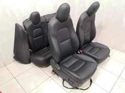 TESLA TESLA MODEL 3 COMPLETE SEATS INCL SRS seats BLACK BLACK INTERIOR — thumbnail 3