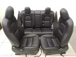 TESLA TESLA MODEL 3 COMPLETE SEATS INCL SRS seats BLACK BLACK INTERIOR — thumbnail 1