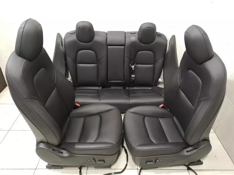 TESLA TESLA MODEL 3 COMPLETE SEATS INCL SRS seats BLACK BLACK INTERIOR